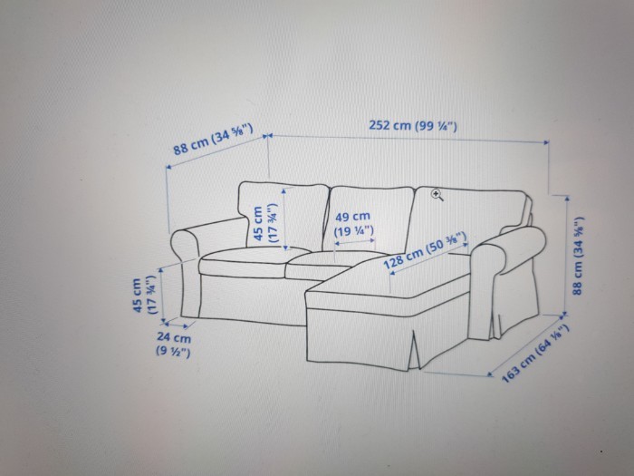 ZU VERSCHENKEN 3-Sofa IKEA mit Rcamiere