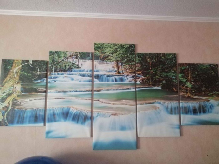 Wandbild Wasserfall Mehrteilig